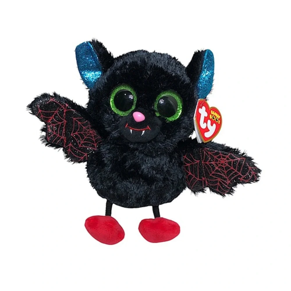 Ty Beanie Boo’s Collection‎ Ophelia Shell 💯 % TySilk Halloween Black Bat 6 inch